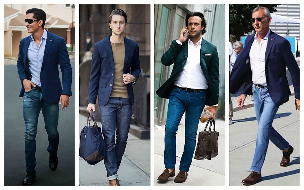 Мужские пиджаки под джинсы: какой выбрать и как носить?