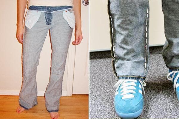 Как ушить джинсы без машинки. Ушитые джинсы мужские. Ушить джинсы. Ушить брюки. Ушить широкие джинсы.