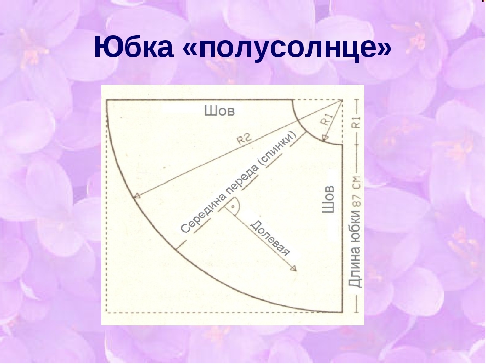 Выкройка юбки полусолнце для начинающих: пошаговая инструкция с фото :: syl.ru