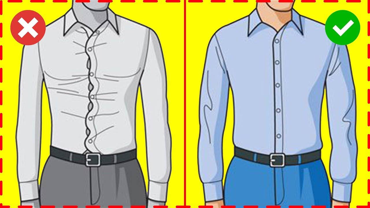 Размеры мужских рубашек в таблице