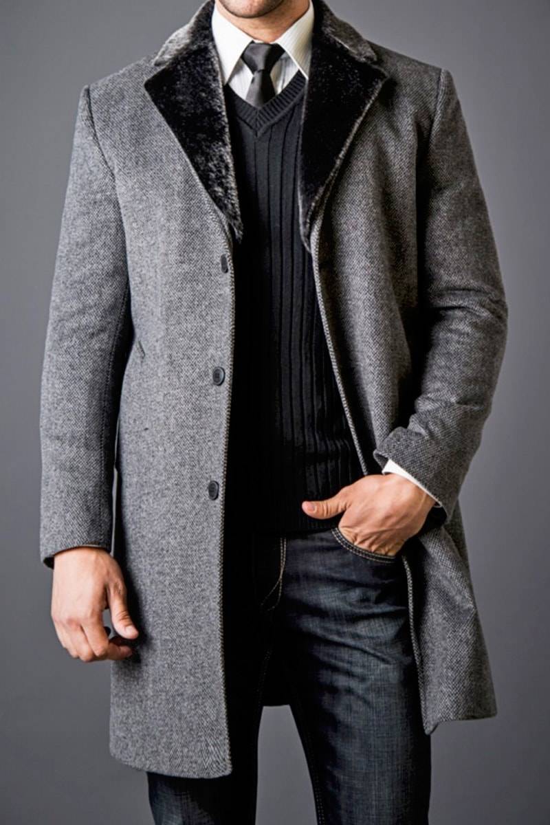 Боттега пальто мужское кашемировое пальто