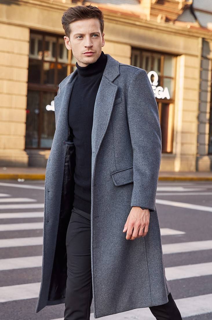 Классическое мужское пальто | glamiss