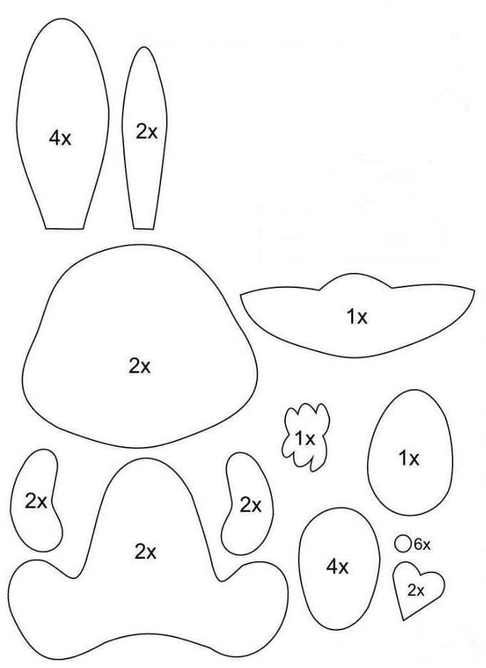 Валяшки дракон из фоамирана шаблоны. Зайка из фетра выкройка. Зайчик из фетра выкройка. Лекала для фетровых игрушек заяц. Выкройки игрушек на мобиль.