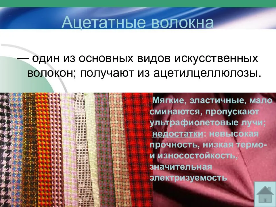 Схема получения ацетатного волокна