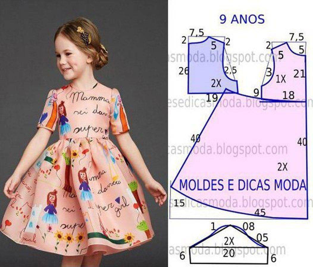 Выкройки пышного бального платья для девочек своими руками – handmade