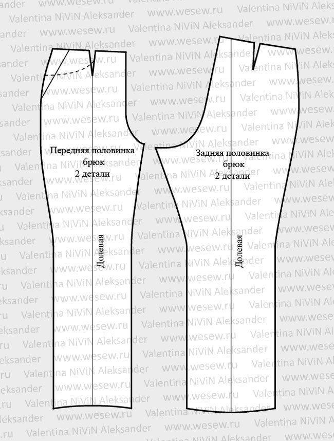 Как сшить классические брюки, построение базовой выкройки