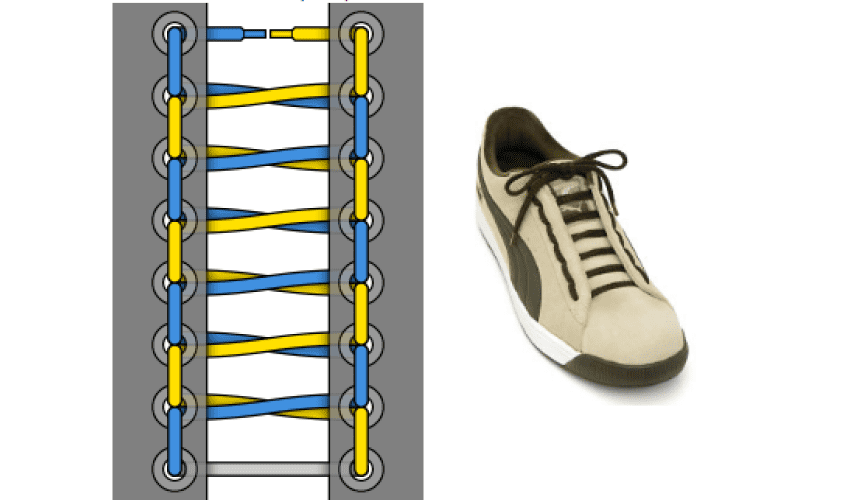 Как завязать шнуровку