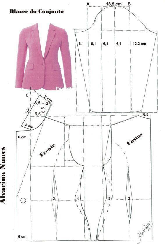 Построение выкройки женского пиджака