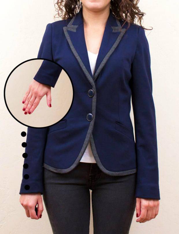 Длина рукава у пиджака женского