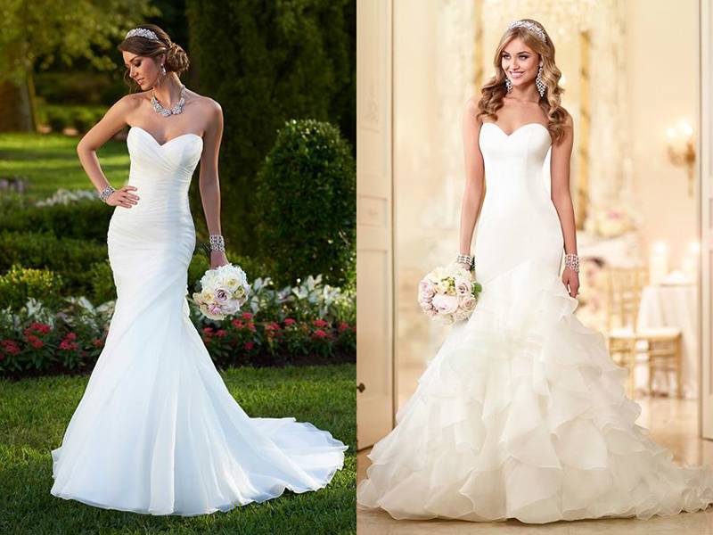 Свадебное платье русалка – советы по выбору