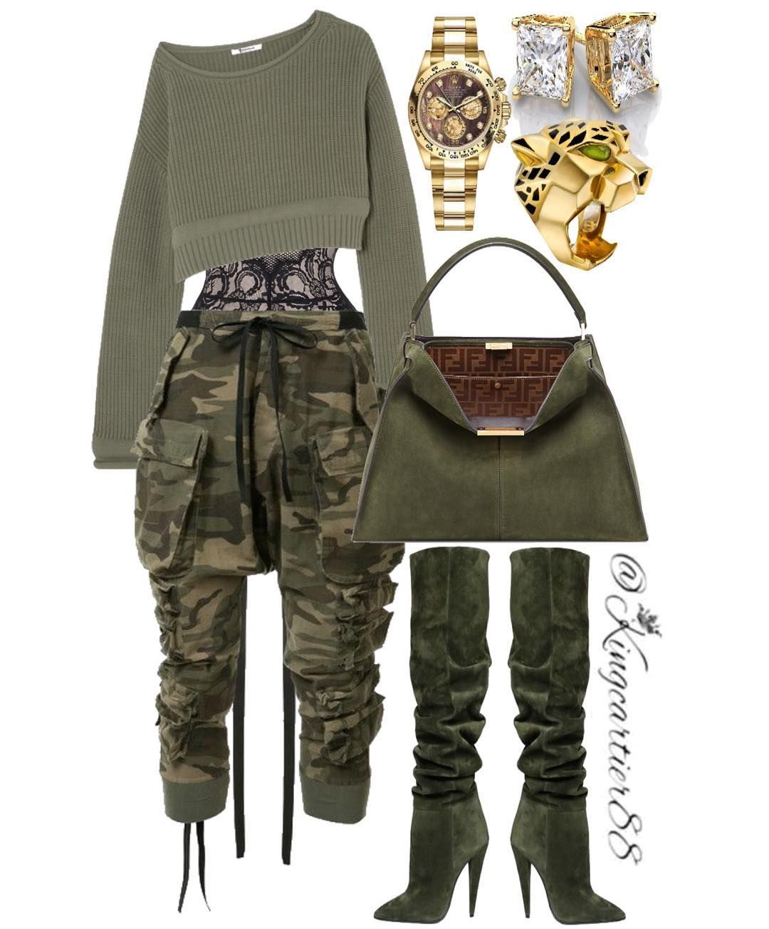 Военный стиль в одежде для женщин