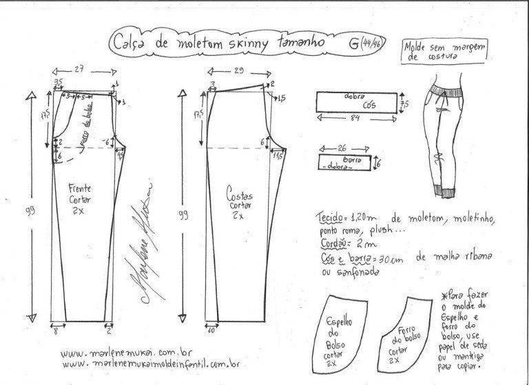 Выкройка спортивных женских брюк с инструкцией как сшить для начинающих пошагово