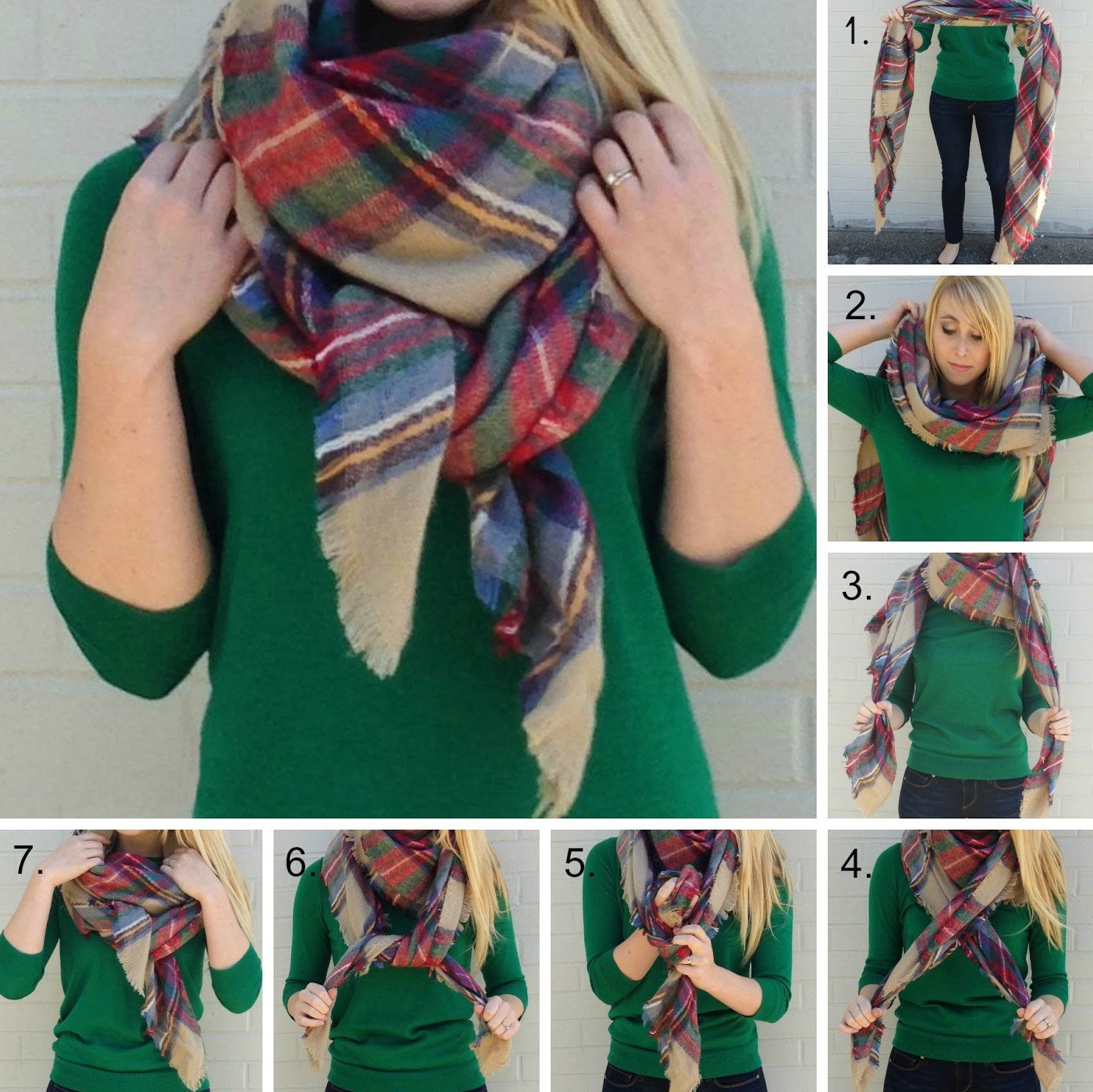 Как завязывать шарф на пальто: интересные варианты