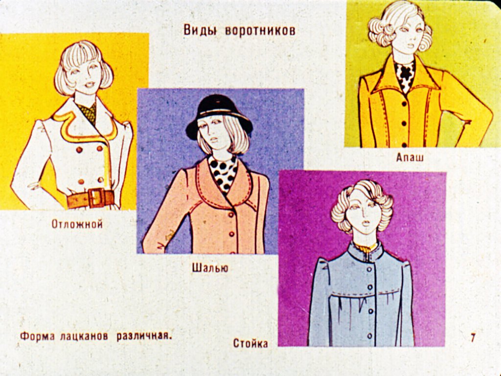 Виды воротников
