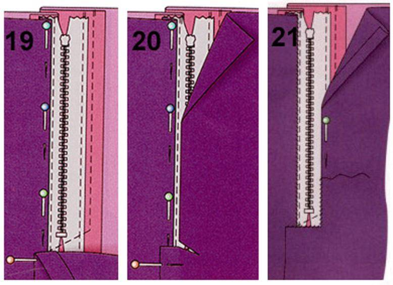 Как вшить молнию в юбку правильно: ремонт изделия