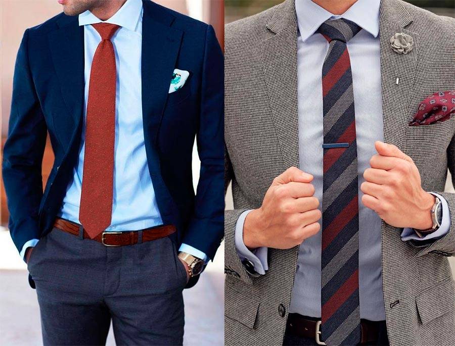 Цвета галстуков под рубашки