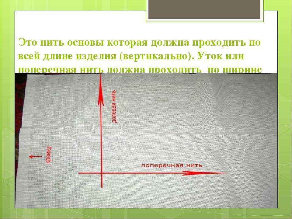 Нить идущая вдоль ткани называется. Ткань по долевой нити. Направление нити основы. Долевая нить как определить. Определение направления долевой нити в ткани.