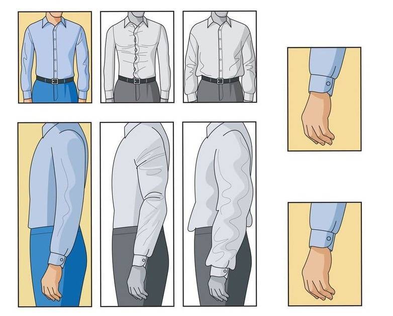 Как определить размер женской и мужской рубашки