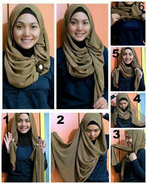 Как красиво завязывать платки на голову по-мусульмански женщинам