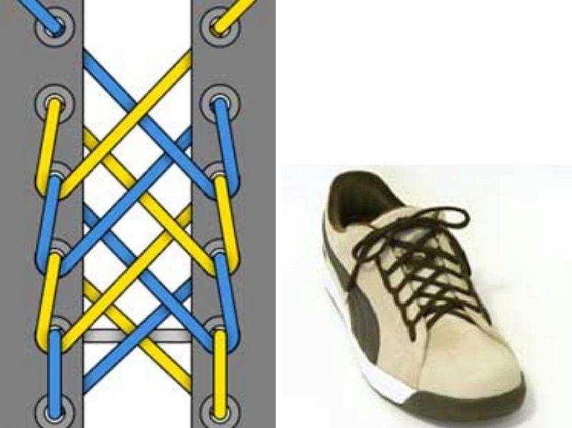 Прикольная шнуровка. Типы шнурования шнурков на 5 дырок. Шнурование молния 5 дырок. Схема завязывания шнурков. Красиво зашнуровать шнурки схема.