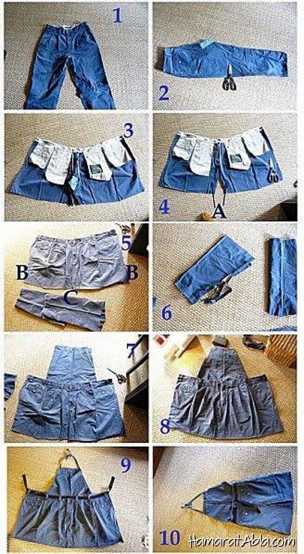Как сделать шорты из старых джинсов - wikihow