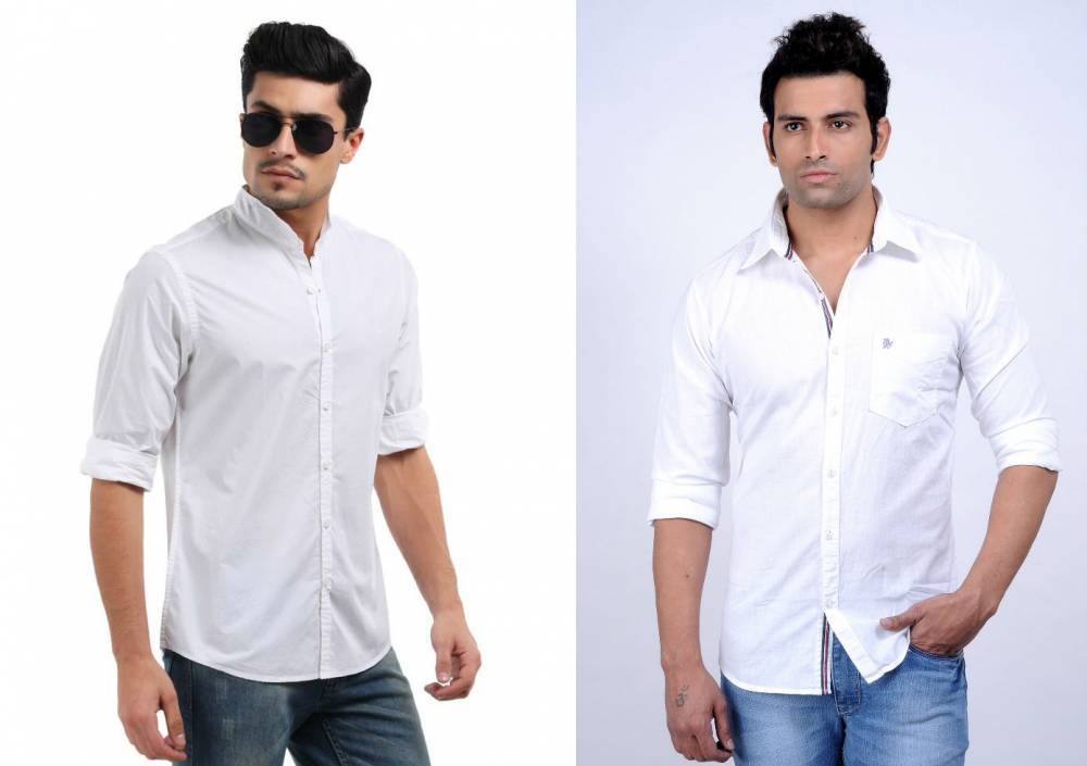 Белые мужские рубашки: фото моделей, советы стилиста по формированию модных комплектов с белой рубашкой
