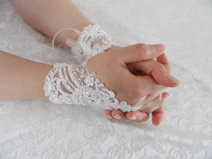 Свадебные перчатки без пальцев: разновидности, выбор, как сшить