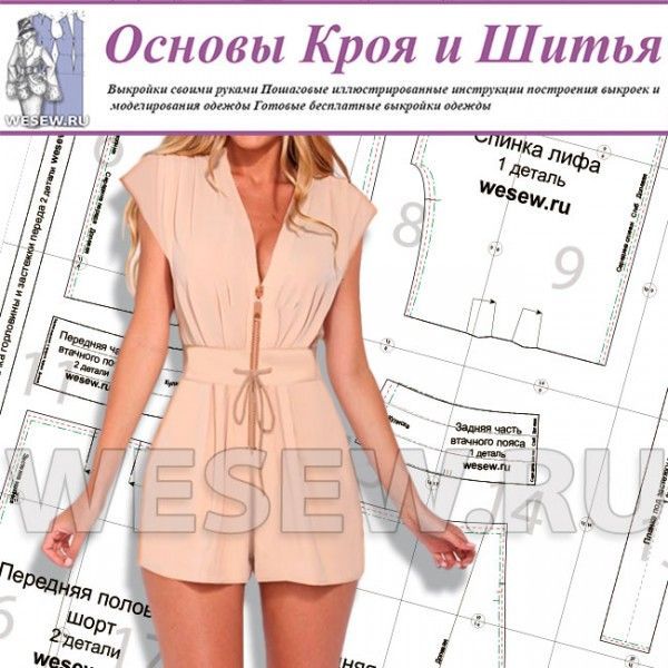 Как сшить полукомбинезон для девочки: 12 выкроек и 4 фото