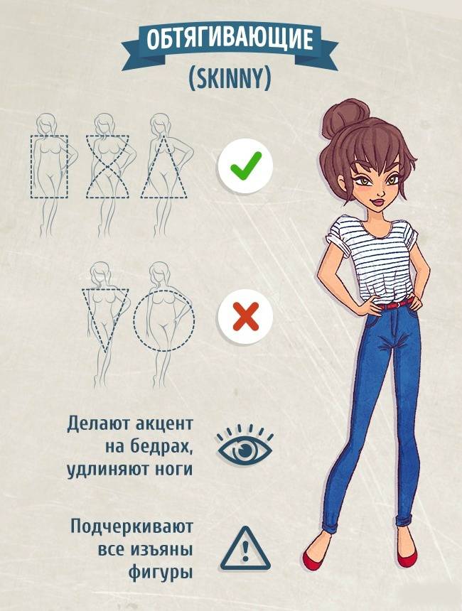 Как подобрать размер женских джинсов