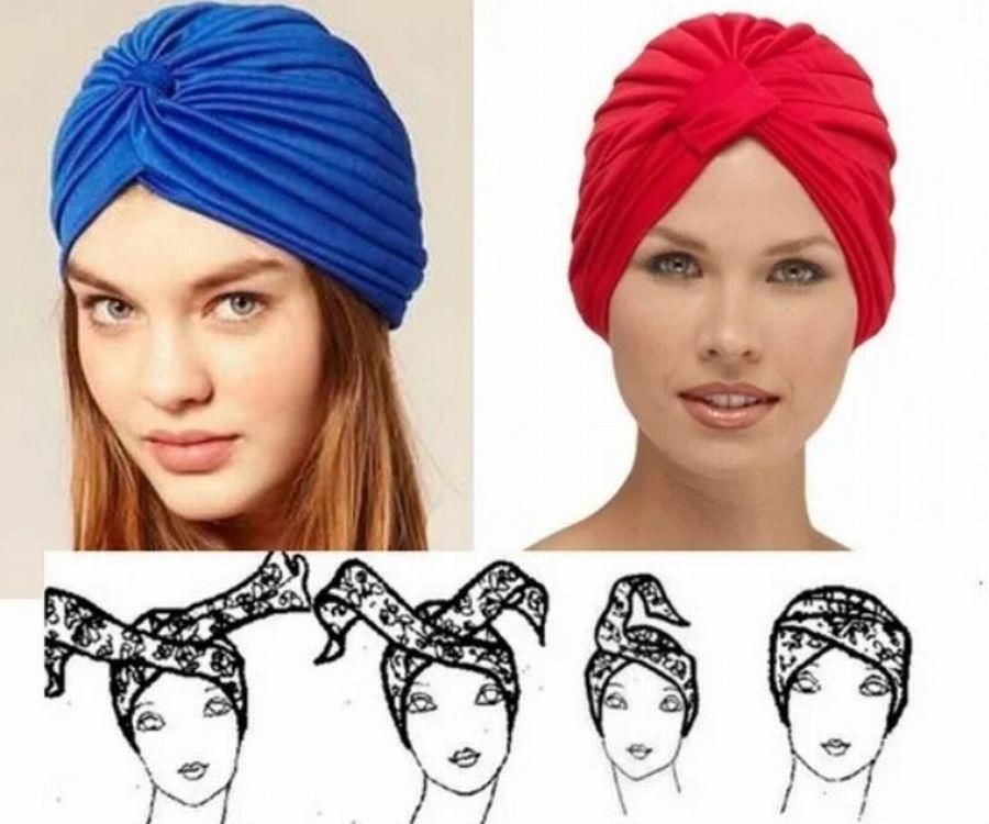 Как сделать платок на голову