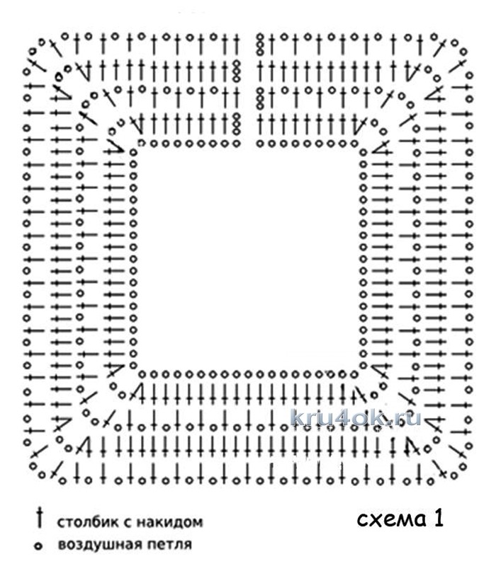 Схемы крючком для круглых кокеток крючком для