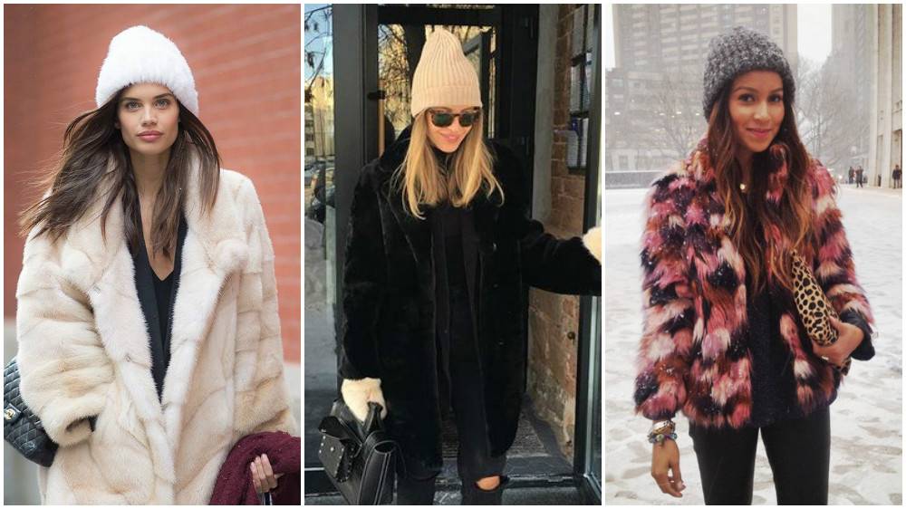 Как носить шапку зимой и выглядеть стильно: с пуховиком, шубой, пальто
