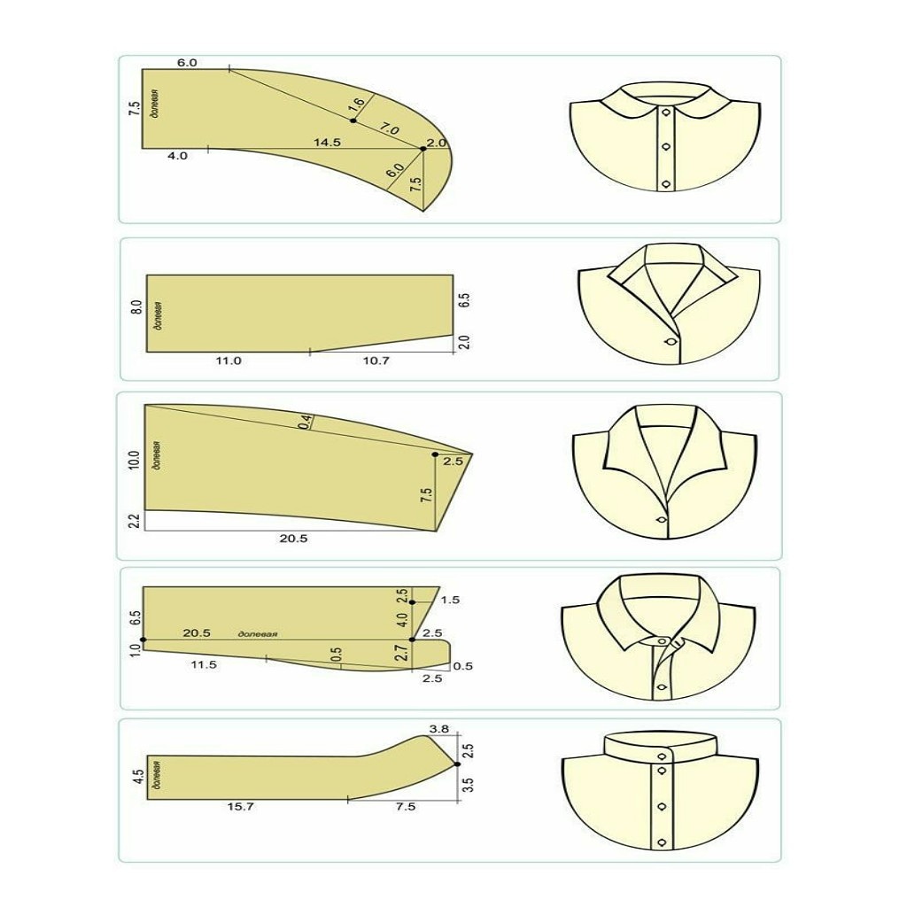 Крой воротника