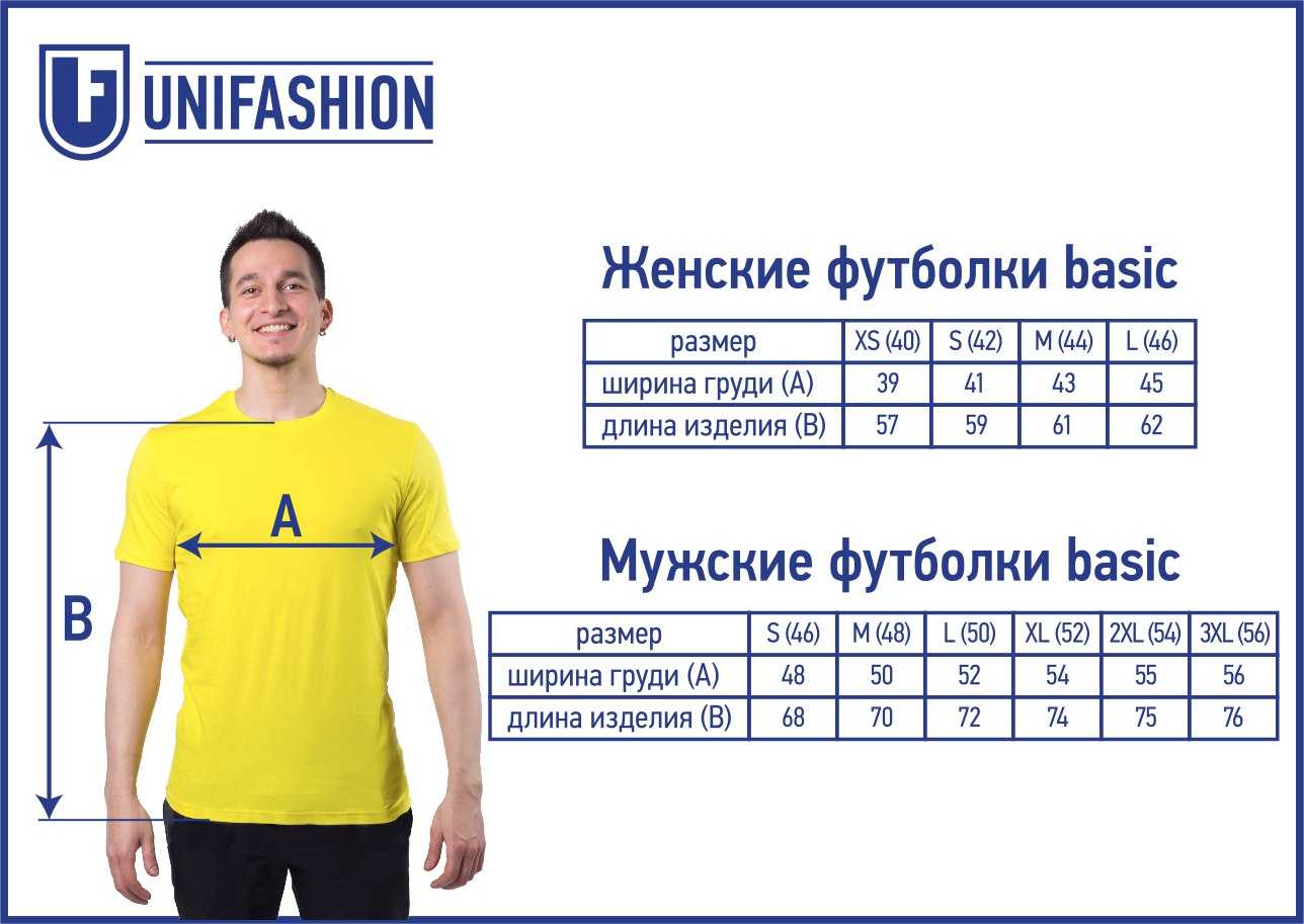 Размер футболок - как не ошибиться с выбором?