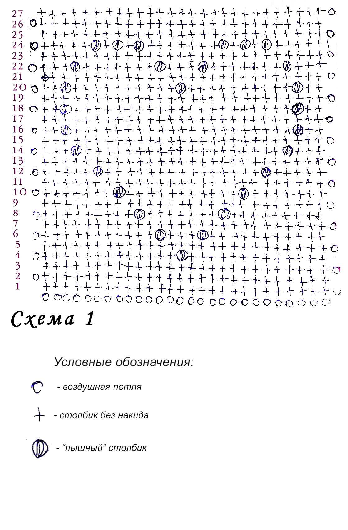 Подушка вязанная крючком со схемами