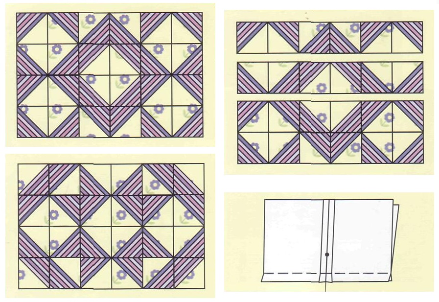 Схемы для пэчворка для начинающих с размерами для подушек