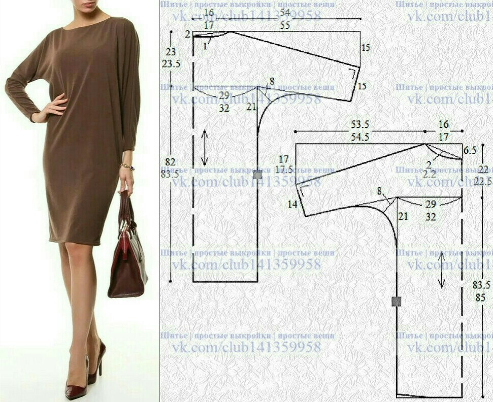 Сшить трикотажное платье своими руками. Платье с цельнокроеным рукавом летучая мышь выкройка. Платье летучая мышь цельнокроенный рукав выкройка. Выкройка платья 52 размера прямого силуэта с цельнокроеным рукавом. Выкройка платья с цельнокроеным рукавом 50 размера.