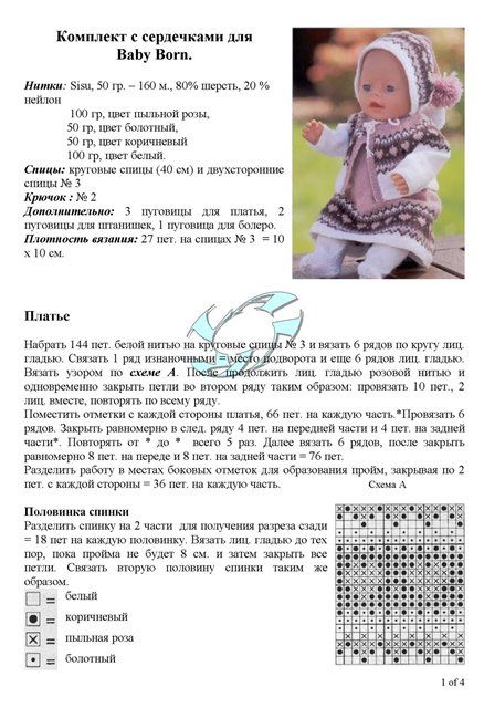 Вязаная одежда для кукол спицами: мастер-класс с полным описанием