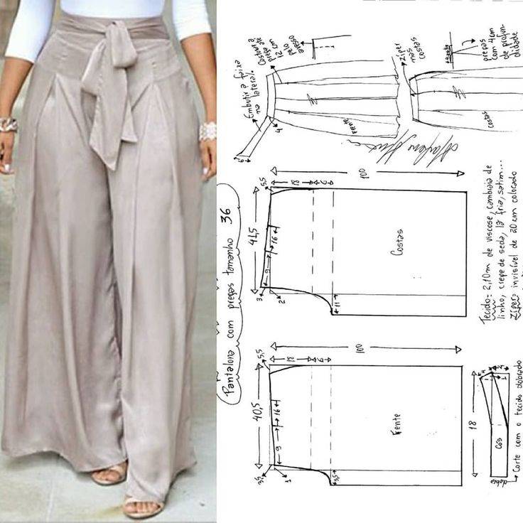 Как сделать брюки палаццо (с иллюстрациями) - wikihow