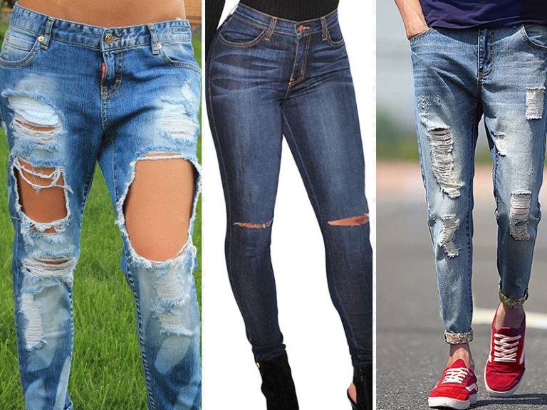Как сделать рваные джинсы в домашних условиях с фото