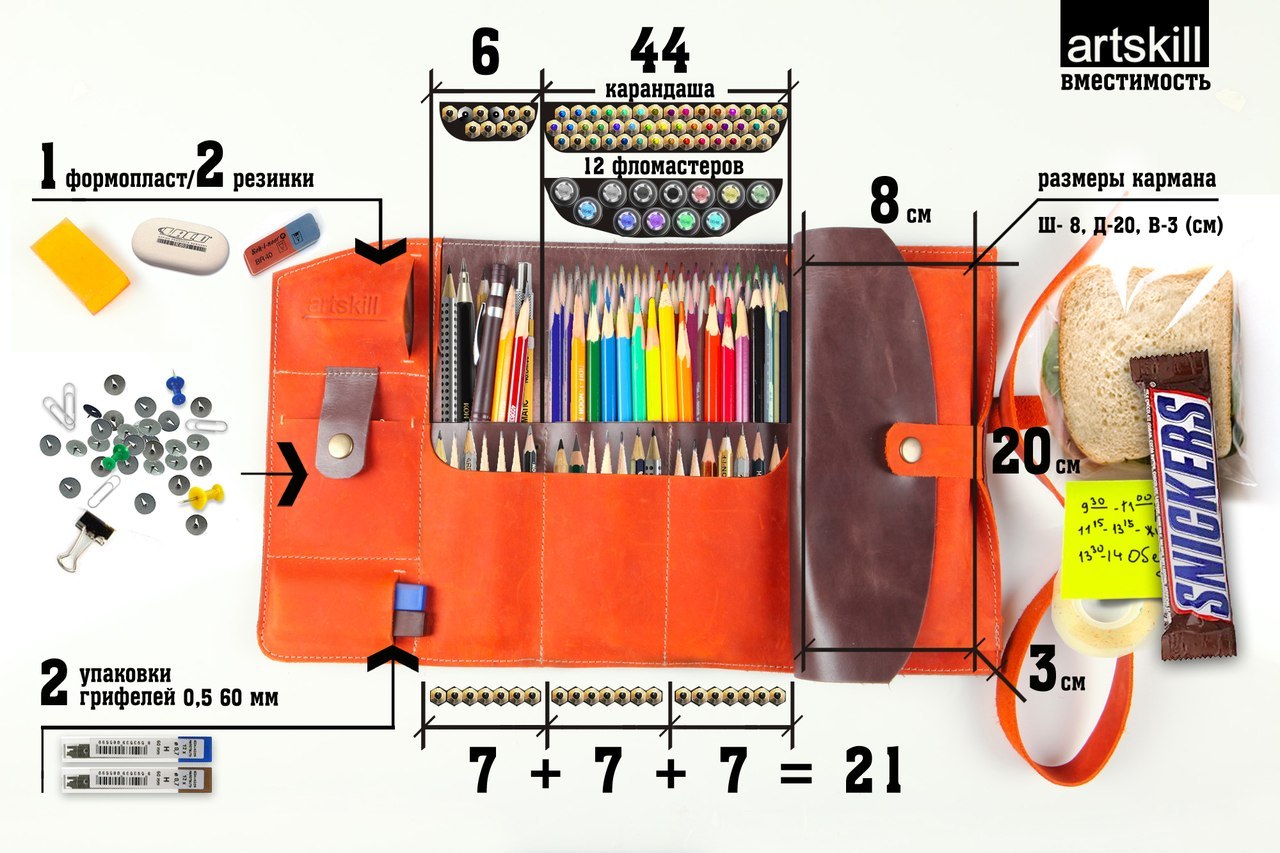 Длина пенала. Пенал для художника Artskill. Пенал для кистей своими руками выкройка. Органайзер для карандашей.
