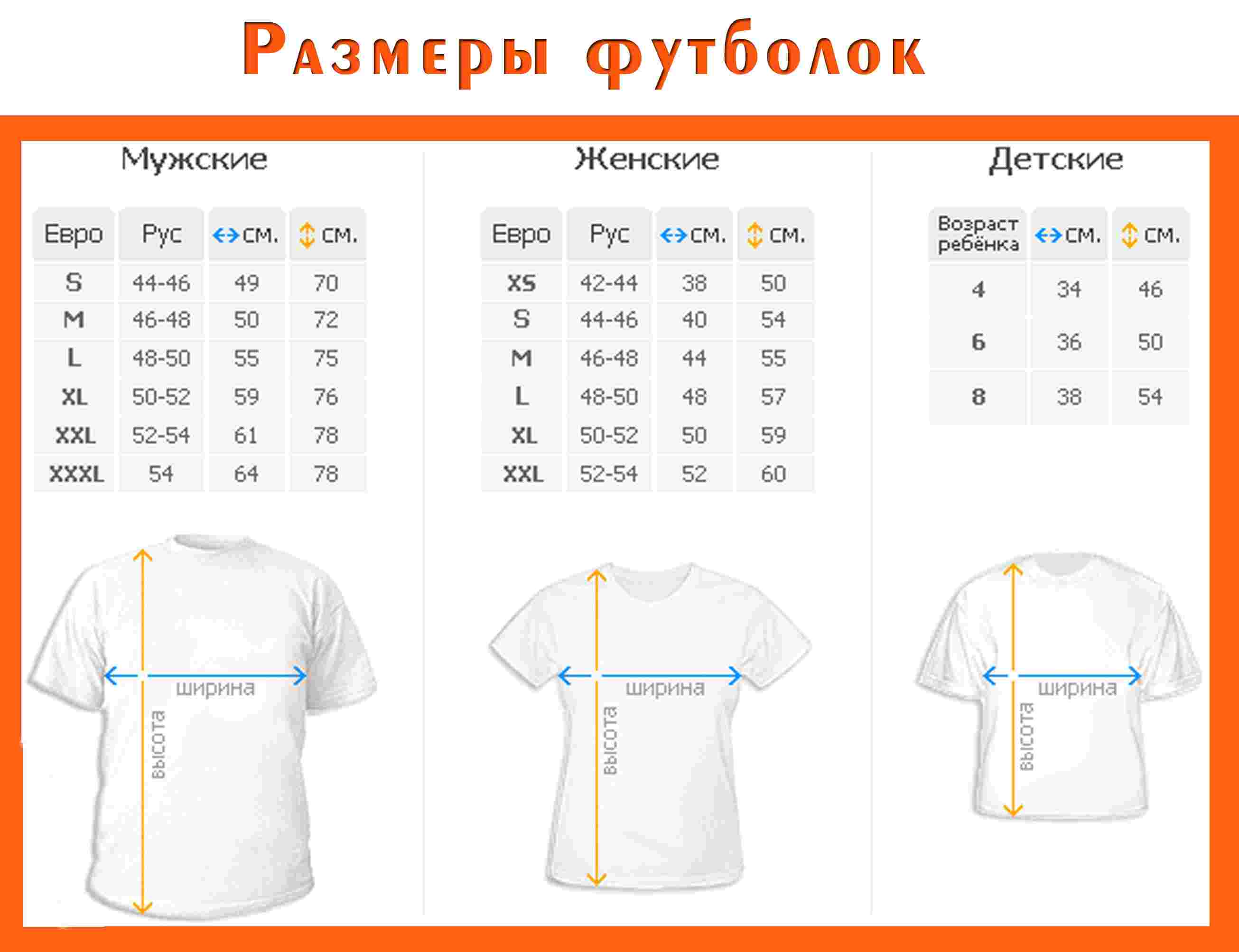 Как подобрать размер мужской футболки? :: syl.ru