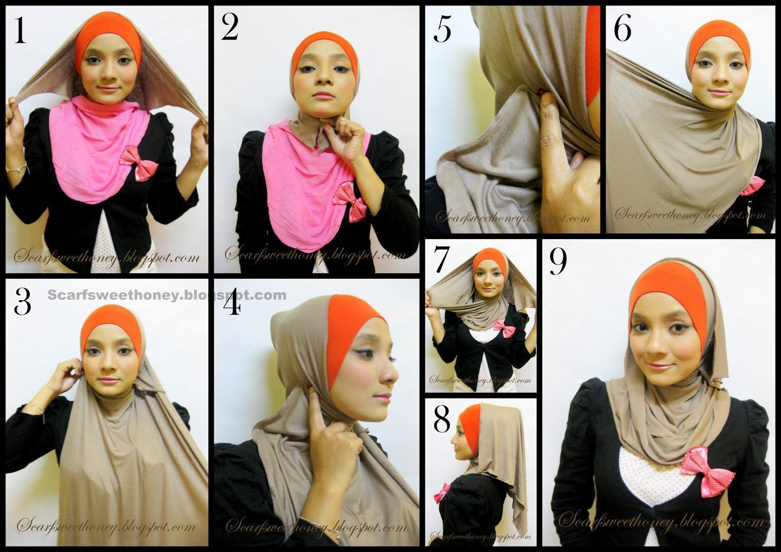 Модная женская одежда как завязать хиджаб