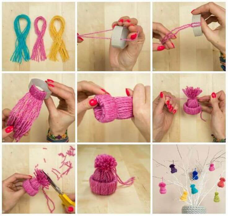 Поделки из ниток: мастер-класс и 150 фото-идей для изготовления детских поделок из цветных шерстяных ниток для вязания своими руками