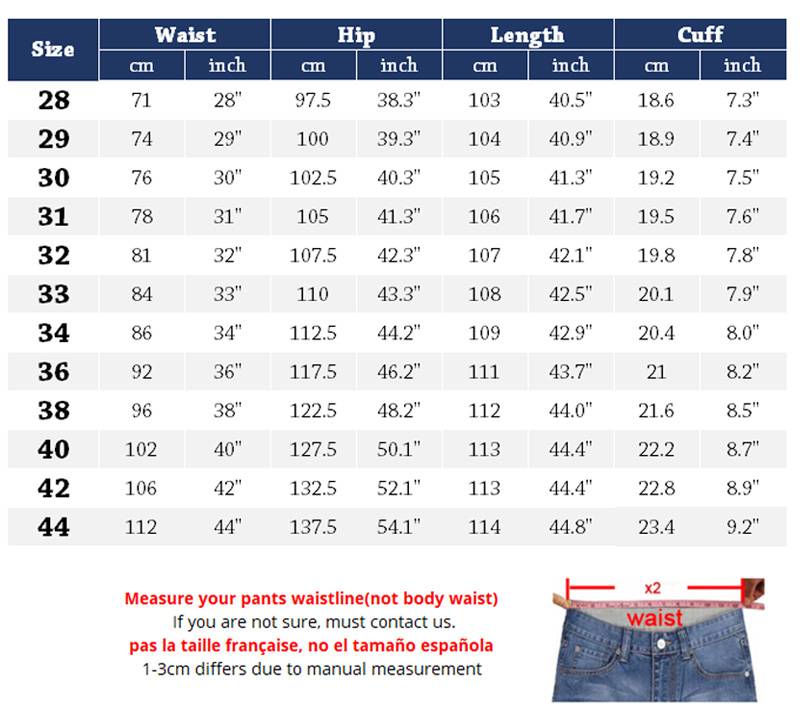 Как определить размер мужских джинсов? советы и необходимые данные