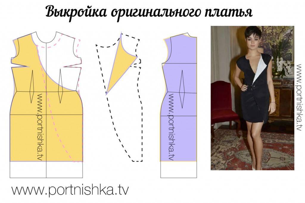 Выкройки платья с запахом (платье-халат)