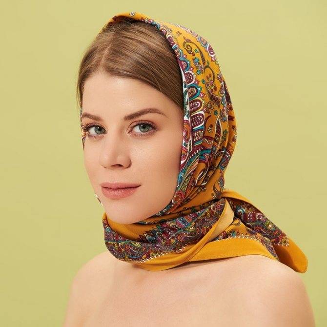 Как завязать платок на голове разными способами с пошаговыми фото и видео