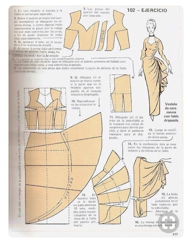 Выкройка платья из трикотажа с драпировкой узлом часть 2 из трикотажа с драпировкой узлом часть 1: это необходимо знать