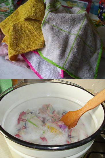 Прокипятить полотенца. Отбелить кухонные полотенца в домашних. Кипятить кухонные полотенца. Отбелить грязные кухонные полотенца. Кухонные полотенца до и после стирки.