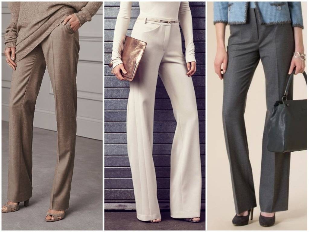 Модные женские классические брюки 2021 – прямые, зауженные, широкие, с завышенной талией, лампасами, черные, серые, синие